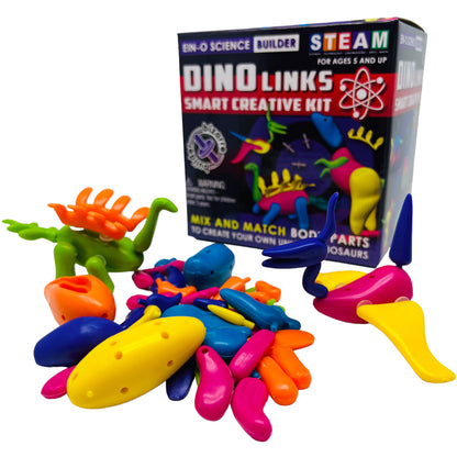 Mindz Bizarre Builder - Dino Links Construction Set - 6 Unique Dinosaurs