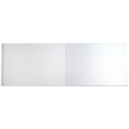 Yumi's Mushrooms Deluxe Watercolor Paper Pad, open sketchbook with blank white pages