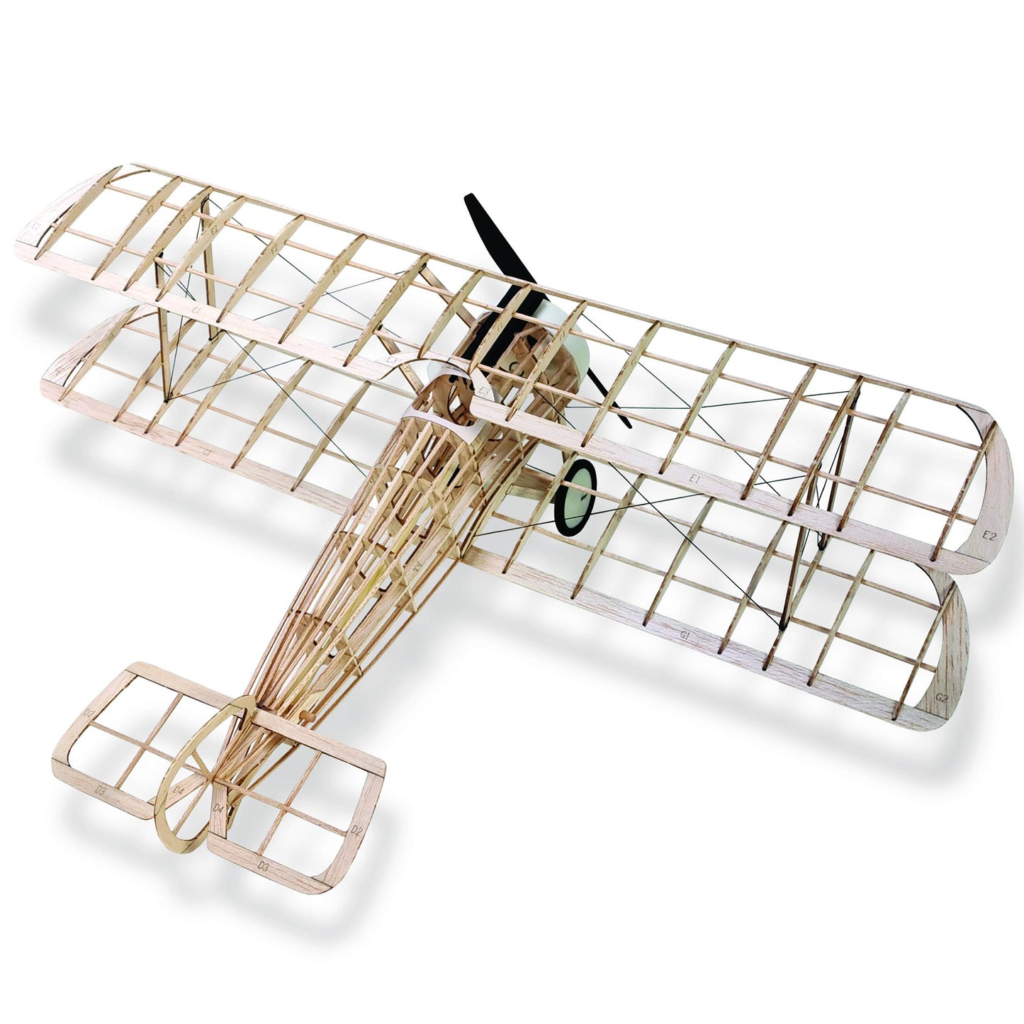 Sopwith Camel 100th Anniversary wooden model kit with fabric wings and propeller