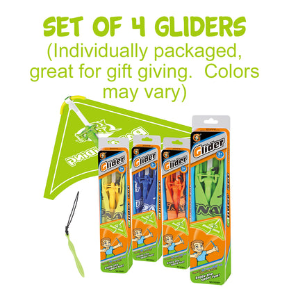 Sky-High Adventure Glider 4pk - Multicolor Parachute Fun for Kids 3+