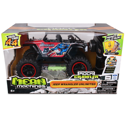 Mean Machines Radio Control 1:16 Jeep Wrangler Unlimited Rock Crawler - Black