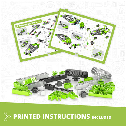 Engino Creative Builder 15-In-1 Multimodel Vehicle Set for Kids 6+