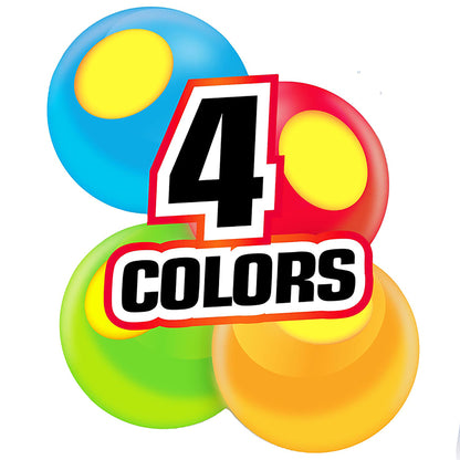 Splats Reusable Water Balls 20ct in blue, red, green, and orange