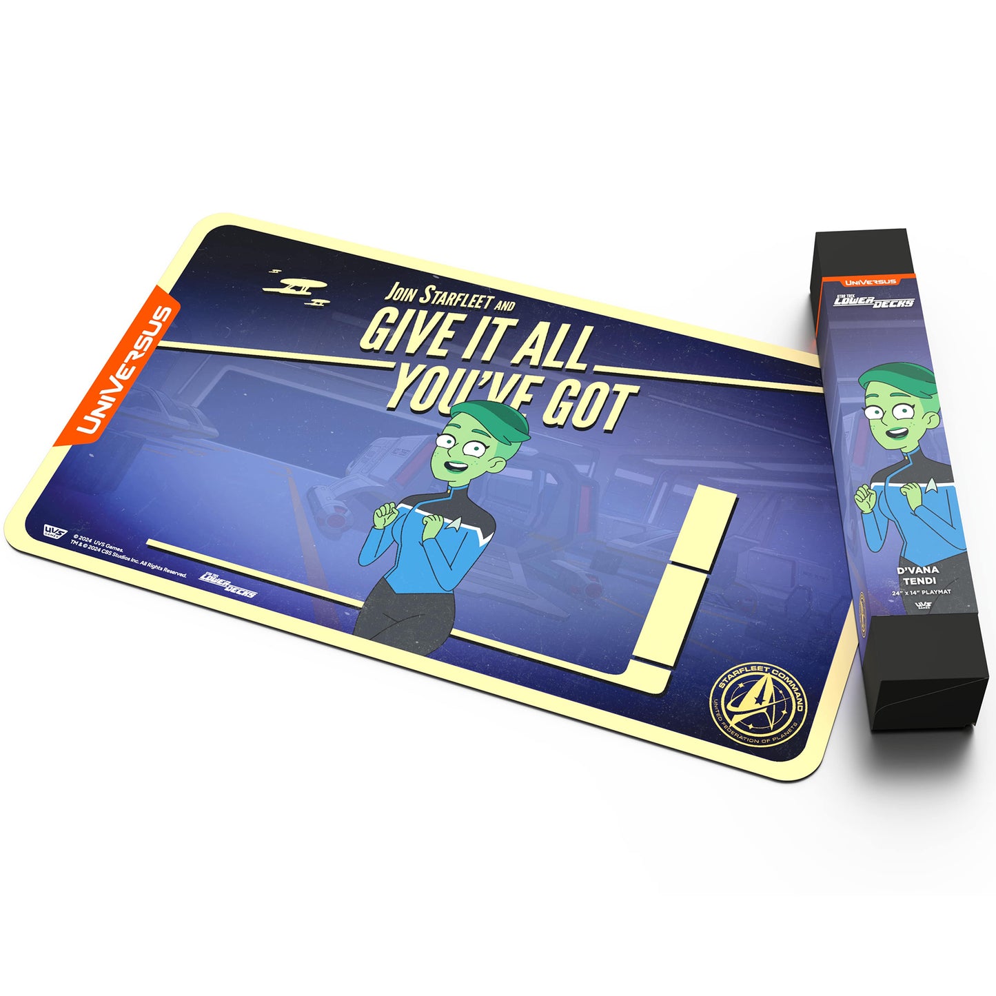UniVersus Star Trek Lower Decks D’Vana Tendi Neoprene Playmat, 24x14"