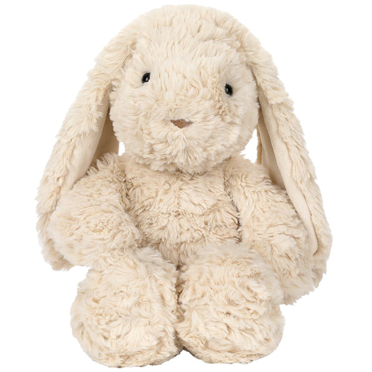 MCHUGS Forest Series Nina Rabbit 9.8-Inch Plush in cream, sitting upright with long ears