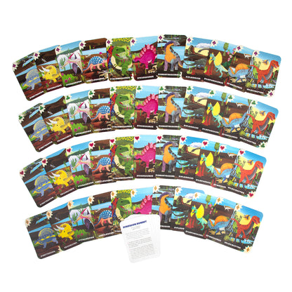 eeBoo Dinosaur Rummy Card Game for Kids