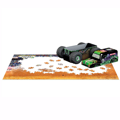 Monster Jam Grave Digger 550pc Jigsaw Puzzle in Collectible Tin