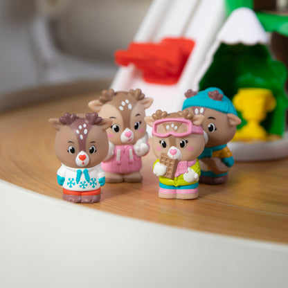 Timber Tots Gla Gla Reindeer Family 2 inch Figurine Set