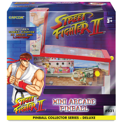 Street Fighter II Mini Arcade Pinball #031 with music and lightbox, red base