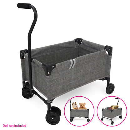 509 Crew Little Wagon Melange Grey folding pull-along cart with handle and wheels