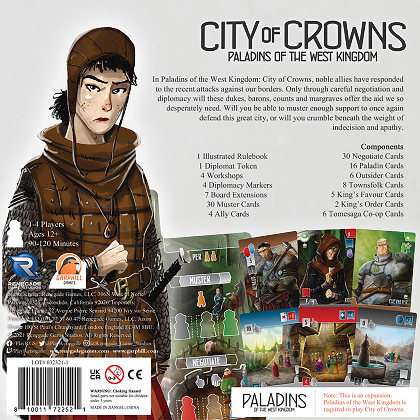 Paladins of the West Kingdom: City of Crowns Board Game Expansion