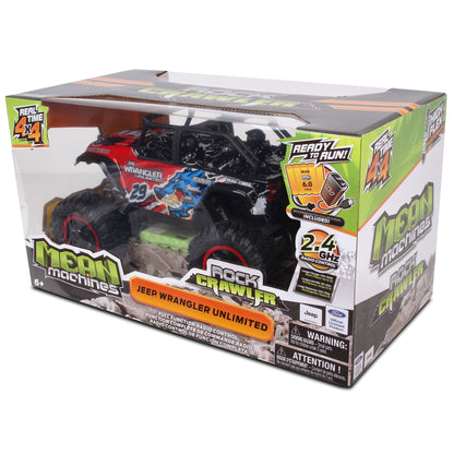 Mean Machines Radio Control 1:16 Jeep Wrangler Unlimited Rock Crawler - Black
