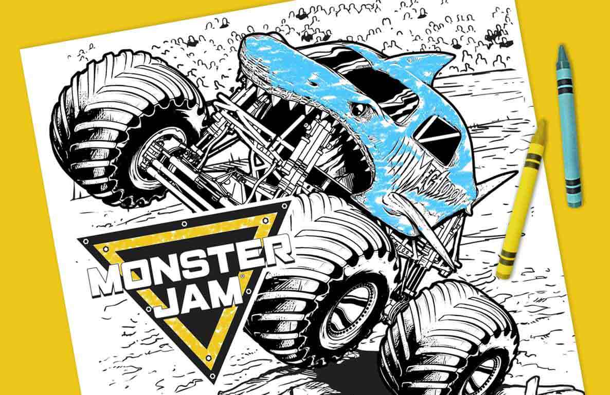 Monster Jam coloring sheets