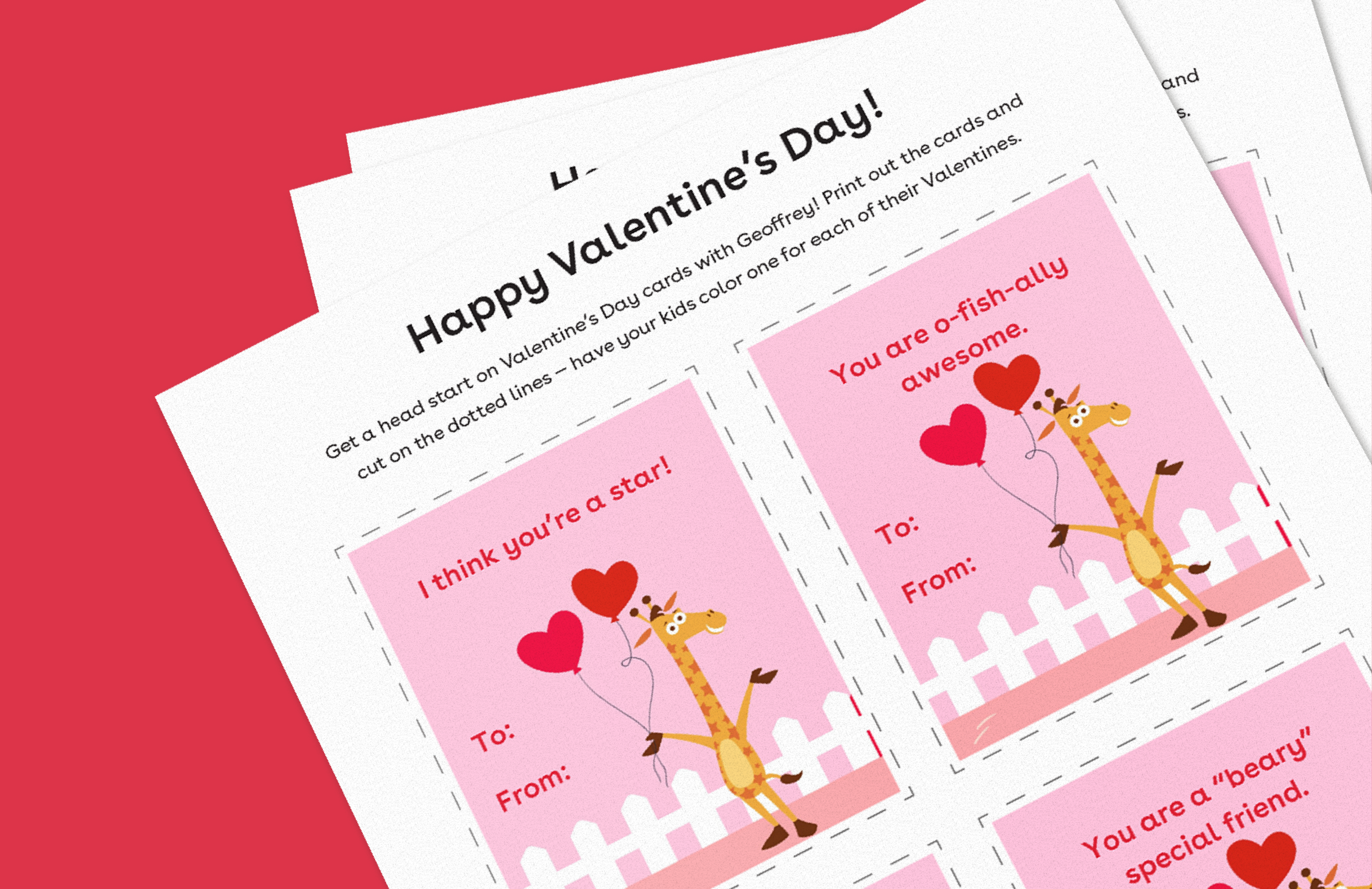 Geoffrey's Valentine's Day Cards