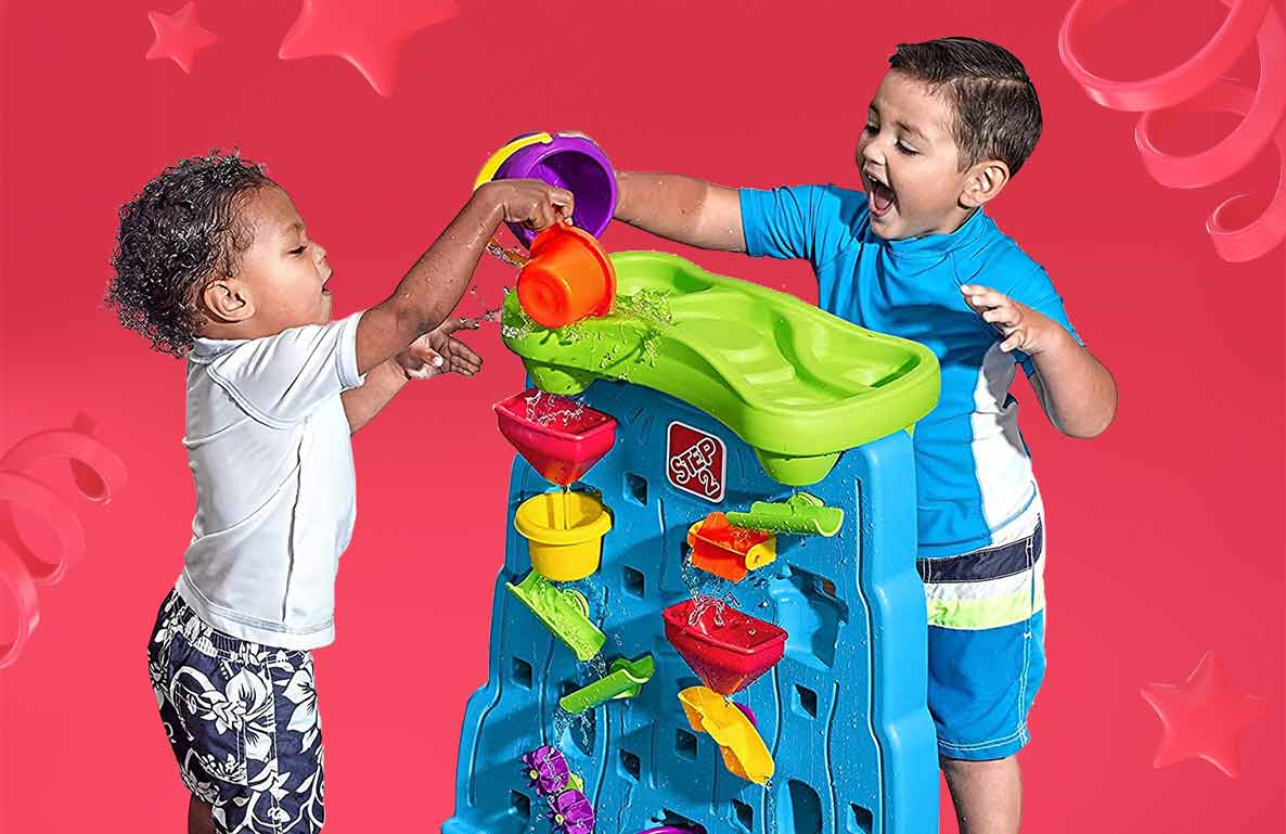 Step2 Waterfall Discovery Wall Playset Kids Toddler Water Table Play Activity 