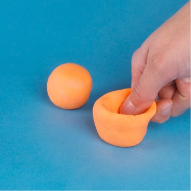 Play-Doh How-To: make a flowerpot step one