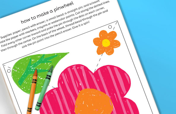 make a pinwheel free printable for kids