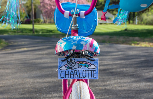 kids bike license plate DIY for kids