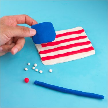 Play-Doh How To: make an American flag